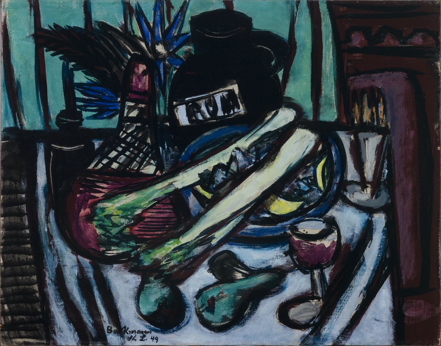Natura morta con bottiglia di Chianti e sedano, 1949 - Saint Louis Art Museum